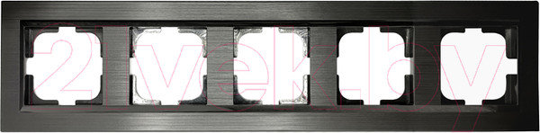 Изображение товара Рамка для выключателей и розеток Ovivo Quantum 405-360000-250 (черный)