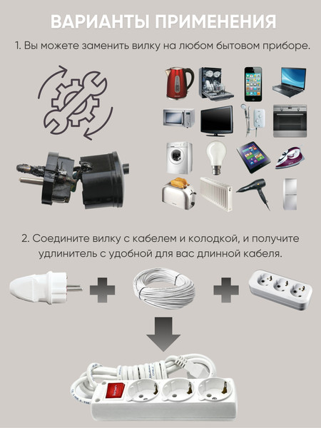 Изображение товара Вилка штепсельная El-Bi 505-000601-810