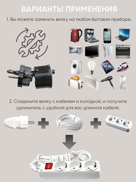 Изображение товара Вилка штепсельная El-Bi 505-001101-816