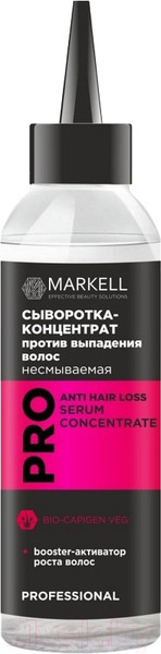 Изображение товара Сыворотка для волос Markell Professional Концентрат против выпадения волос (100мл)