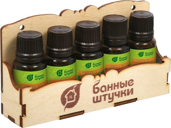 Изображение товара Набор эфирных масел Банные Штучки Легкое дыхание / 33416 (5x10мл)