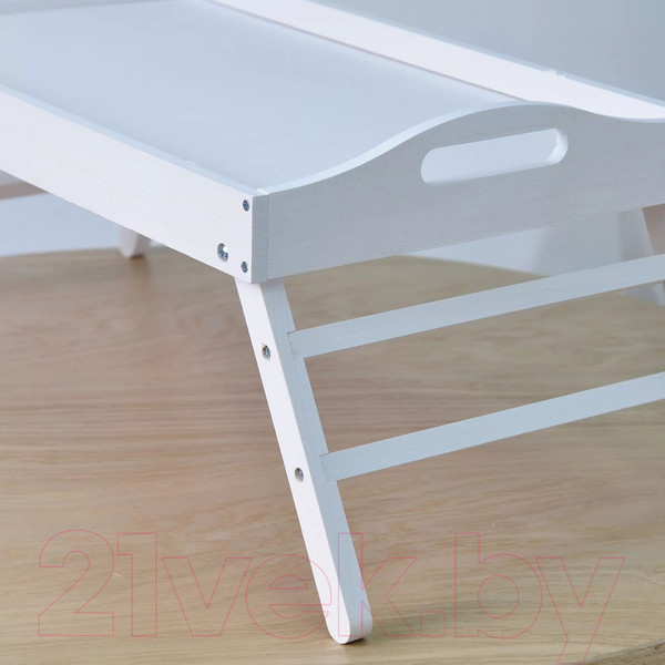 Изображение товара Поднос-столик Dipriz 52.5x32x24 / Д.7602.3 (белый/бейц)