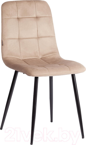 Изображение товара Стул Tetchair Chilly велюр/металл (бежевый/черный)