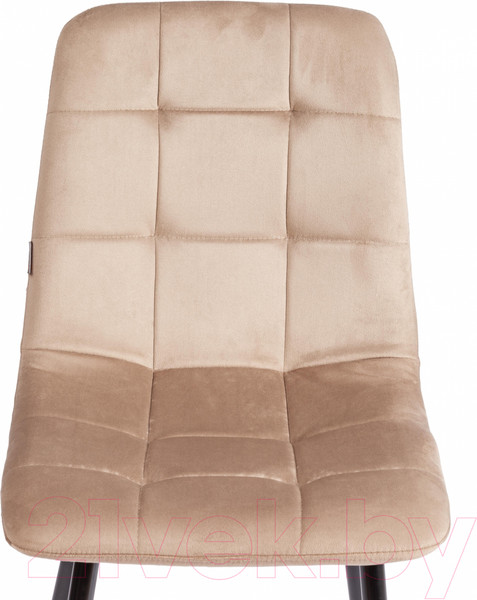 Изображение товара Стул Tetchair Chilly велюр/металл (бежевый/черный)