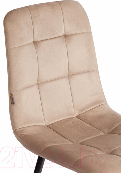 Изображение товара Стул Tetchair Chilly велюр/металл (бежевый/черный)