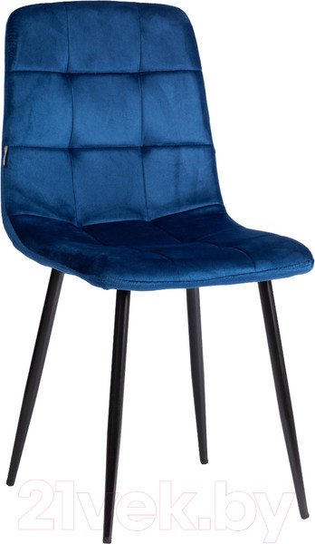 Изображение товара Стул Tetchair Chilly велюр/металл (синий/черный)