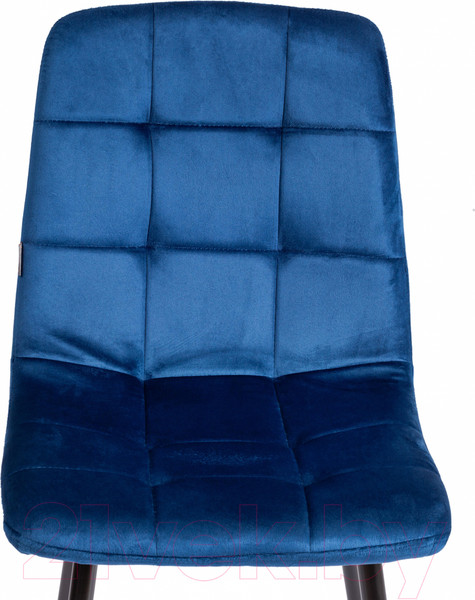 Изображение товара Стул Tetchair Chilly велюр/металл (синий/черный)