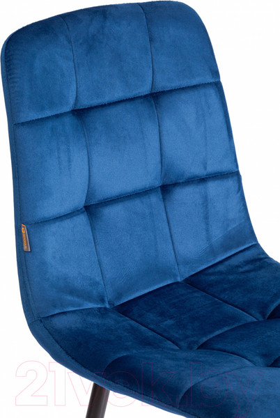 Изображение товара Стул Tetchair Chilly велюр/металл (синий/черный)