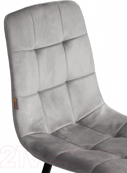 Изображение товара Стул Tetchair Chilly велюр/металл (темно-серый/черный)
