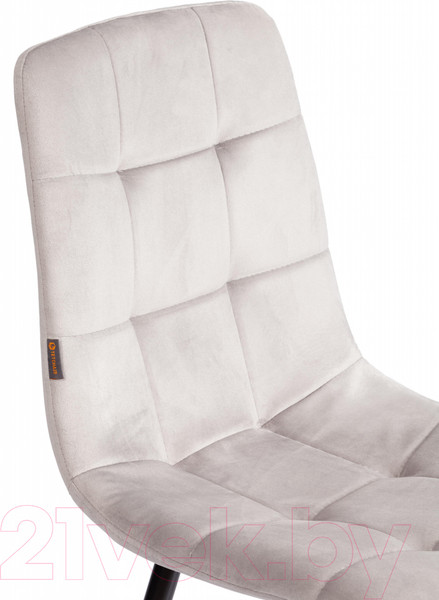 Изображение товара Стул Tetchair Chilly велюр/металл (светло-серый/черный)