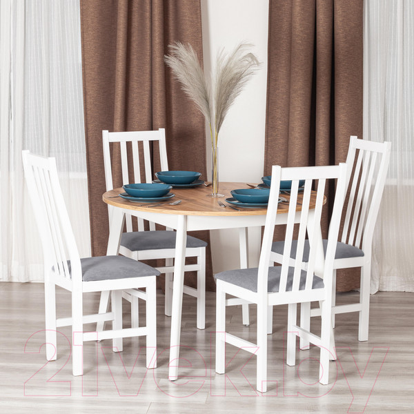 Изображение товара Стул Tetchair Crossman (березовый шпон/велюр темно-серый)