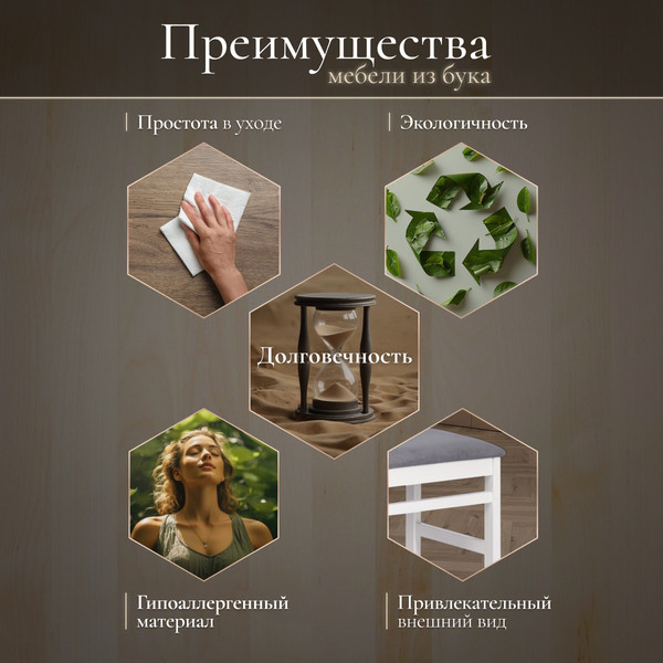 Изображение товара Стул Tetchair Crossman (березовый шпон/велюр темно-серый)