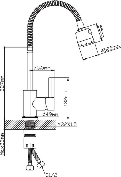 Изображение товара Смеситель Diadonna Д46-0005S