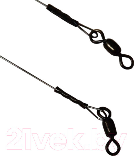 Изображение товара Набор поводков рыболовных AFW Титановый AFW 4.5кг 15см (2шт)