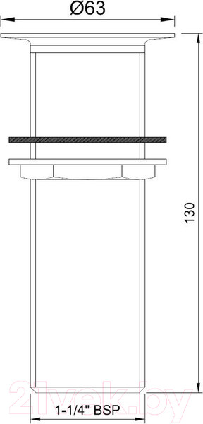Изображение товара Донный клапан Jaquar ALD-CHR-705L130