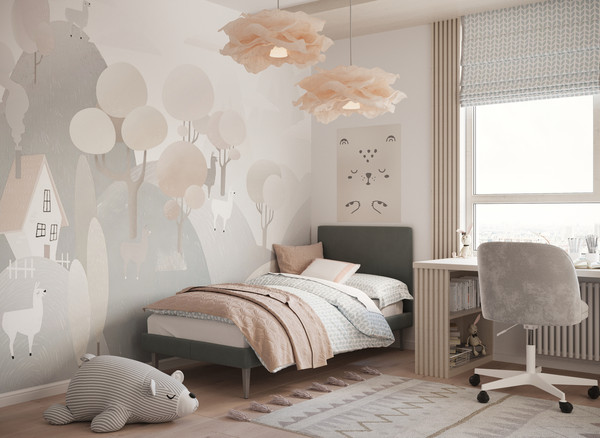 Изображение товара Двуспальная кровать Moon Family 1256 / MF011254