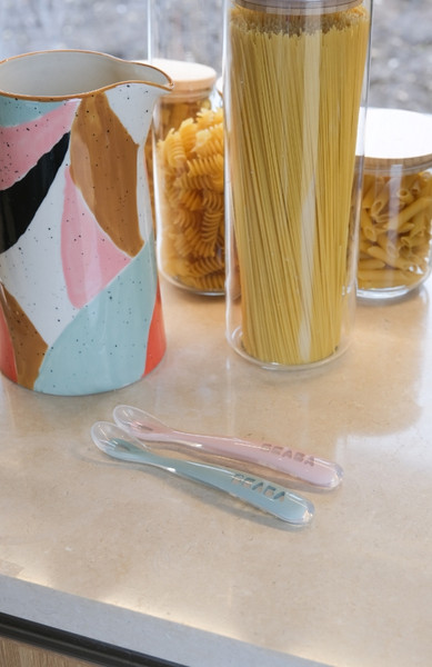 Изображение товара Ложка для кормления Beaba Ergonomic 1st Age Spoon Blue 913381