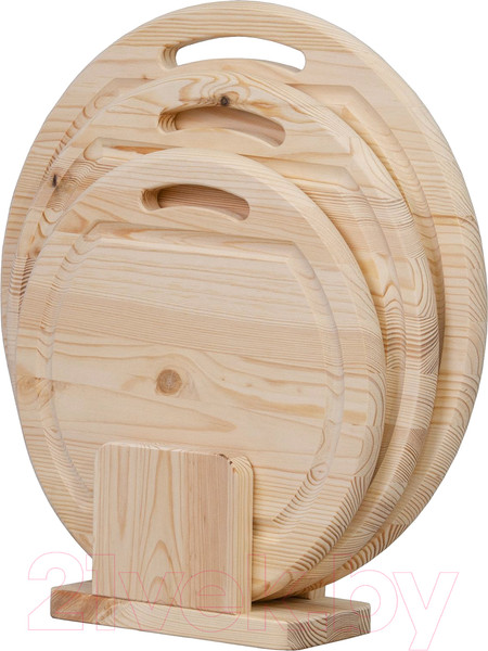 Изображение товара Набор разделочных досок Dipriz Д.7539 (3шт, сосна, без отделки)