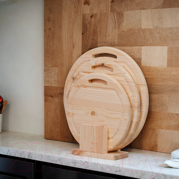 Изображение товара Набор разделочных досок Dipriz Д.7539 (3шт, сосна, без отделки)