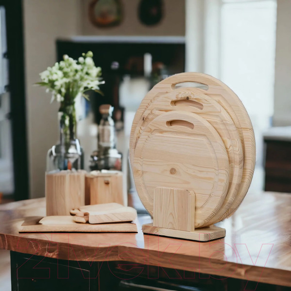 Изображение товара Набор разделочных досок Dipriz Д.7539 (3шт, сосна, без отделки)