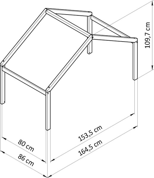 Изображение товара Карниз для балдахина Dipriz Фиона 80x160 / Д.7553.2 (сосна, лак)