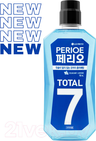 Изображение товара Ополаскиватель для полости рта Perioe Total 7 Cooling Mint (760мл)