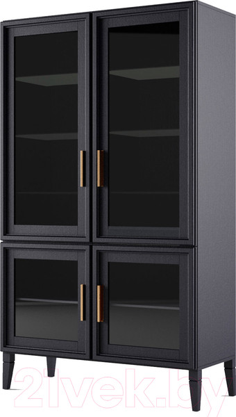 Изображение товара Шкаф с витриной Молодечномебель Charlie D-4 (шафран)