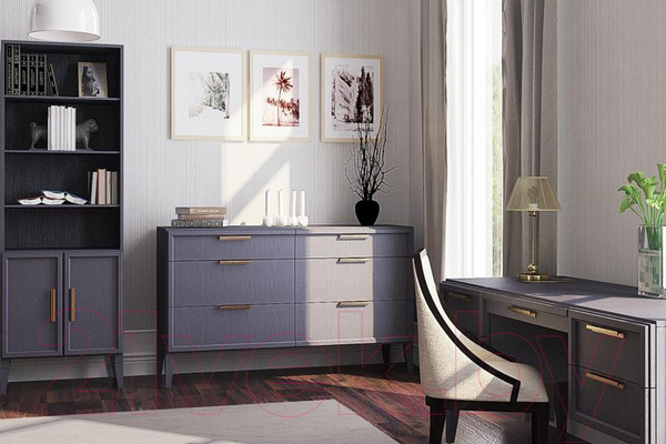 Изображение товара Письменный стол Молодечномебель Charlie двухтумбовый (шафран)