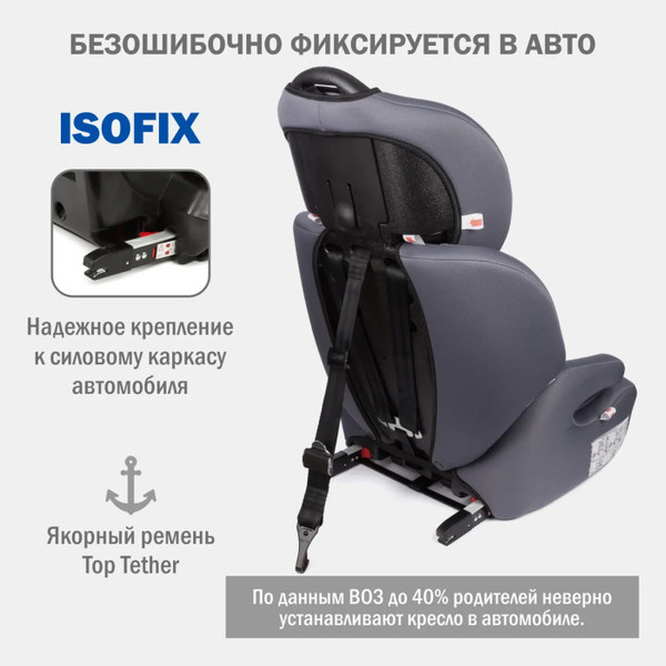 Изображение товара Автокресло Siger Стар Isofix Lux / KRES4028 (вишня)