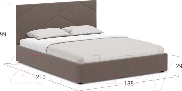 Изображение товара Двуспальная кровать Moon Family 1257 / MF010934