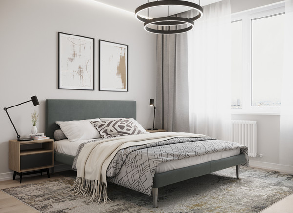 Изображение товара Двуспальная кровать Moon Family 1256 / MF011315