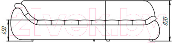 Изображение товара Диван угловой Lama мебель Эдисон правый (Palermo-219 Graphite)