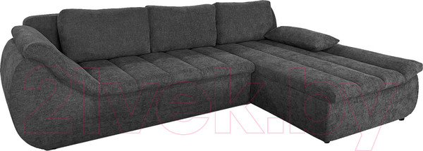 Изображение товара Диван угловой Lama мебель Эдисон левый (Palermo-219 Graphite)