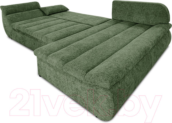 Изображение товара Диван угловой Lama мебель Эдисон левый (Palermo-227 Moss Green)