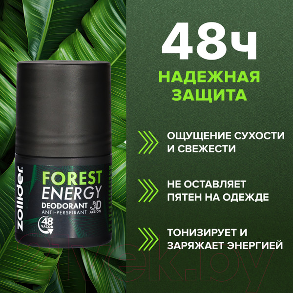 Изображение товара Дезодорант шариковый Zollider Forest Energy для мужчин (50мл)