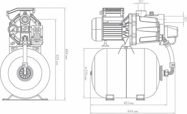 Изображение товара Насосная станция Джилекс Джамбо 55/35 П-18 (2.0) / 3013