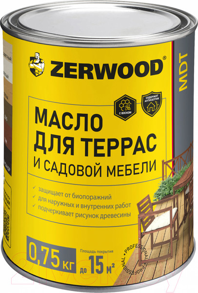 Изображение товара Масло для древесины Zerwood MDT (750г, сосна)