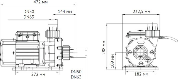 Изображение товара Насос для бассейна Unipump Jet Pool STP 2000T / 56058