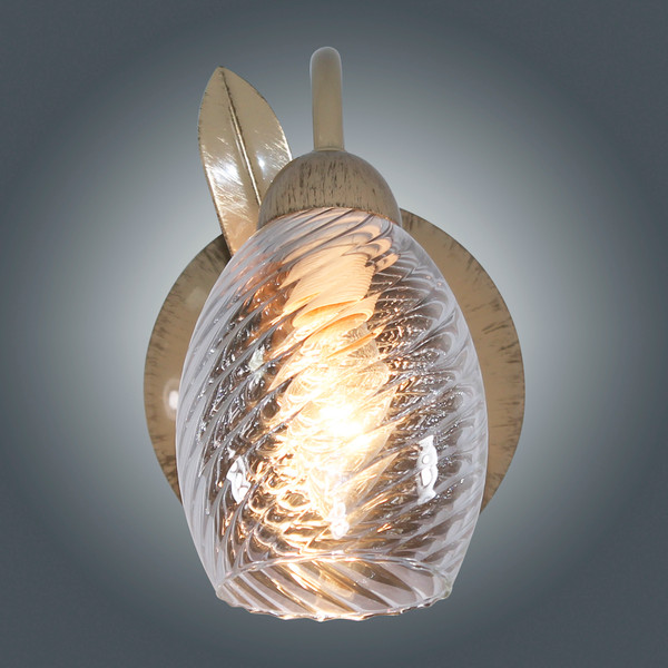 Изображение товара Бра Элетех Лилия НББ 01-60-112 Е27 / 1005405403 (511 бежевый/золотой)