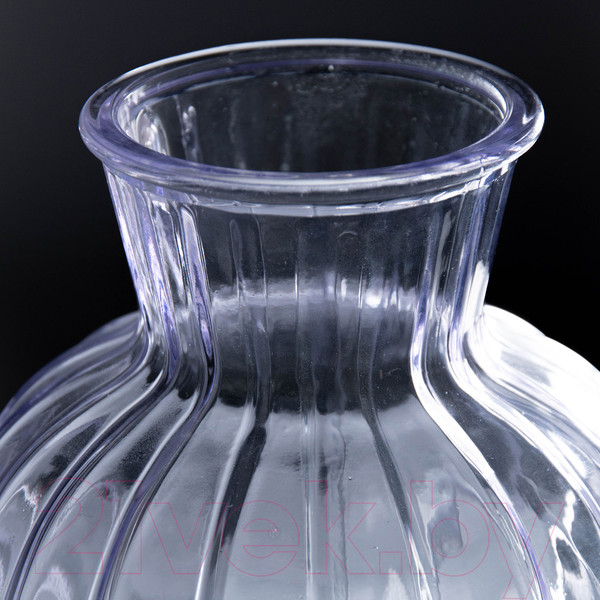 Изображение товара Ваза NiNaGlass Белла 92-001-20 / 4840159288 (прозрачный/лаванда)