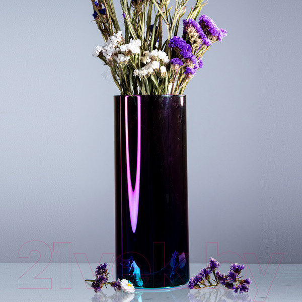 Изображение товара Ваза Элетех Тубо 10x25 / 4840900111 (петроль)