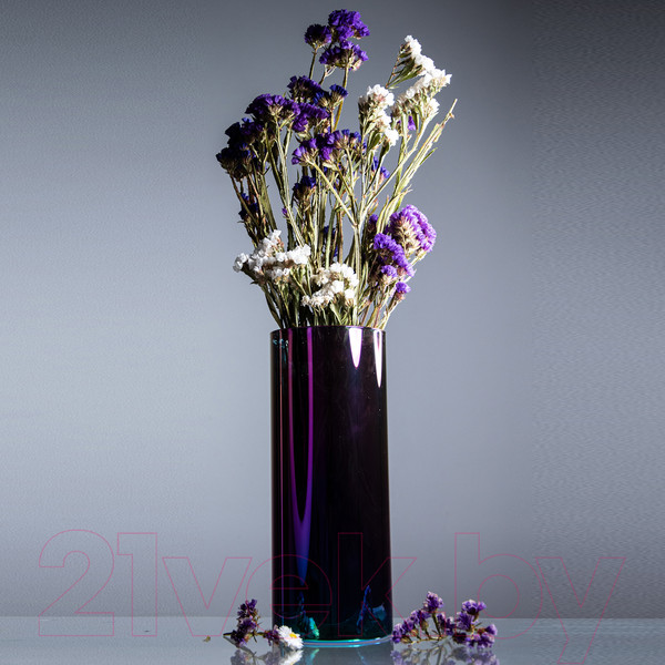 Изображение товара Ваза Элетех Тубо 10x25 / 4840900111 (петроль)