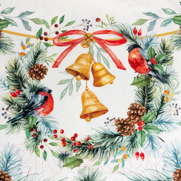 Изображение товара Комплект столового белья Этель Сhristmas Bells. Скатерть + салфетки / 7319000