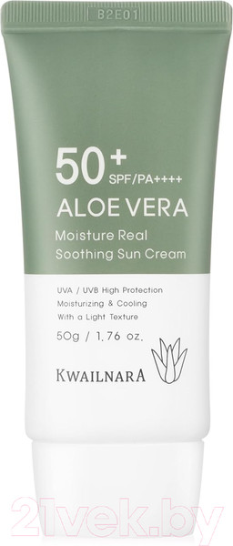 Изображение товара Крем солнцезащитный Welcos Kwailnara Aloevera Moisture Real Soothing Sun Cream (50г)