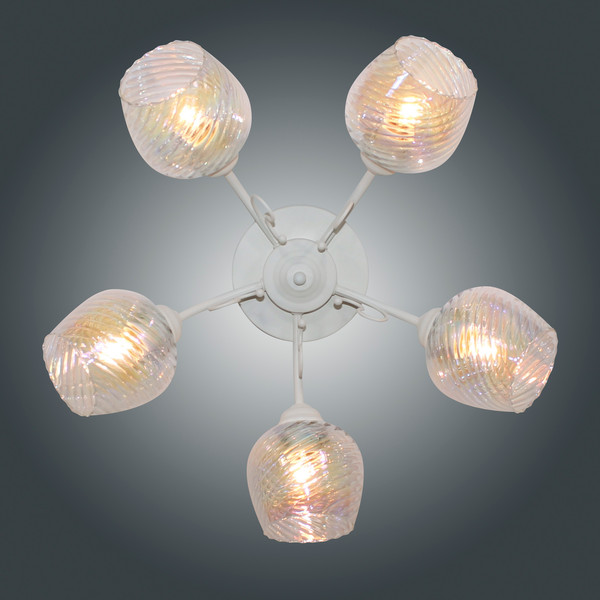 Изображение товара Потолочный светильник Элетех Дези НПБ 01-5x60-129 / 1005405399 (151 белый муар)