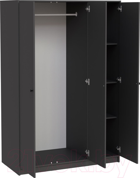 Изображение товара Шкаф Mio Tesoro Мини 3 двери 2.07.01.040.2 (черный)