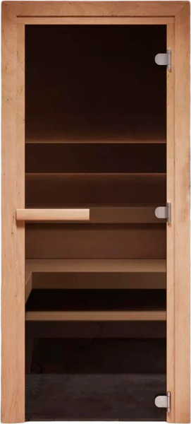 Изображение товара Стеклянная дверь для бани/сауны COOPER 180x70 (бронза)