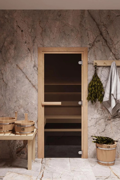 Изображение товара Стеклянная дверь для бани/сауны COOPER 200x70 (бронза)