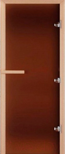 Изображение товара Стеклянная дверь для бани/сауны COOPER 180x70 (бронза матовая)