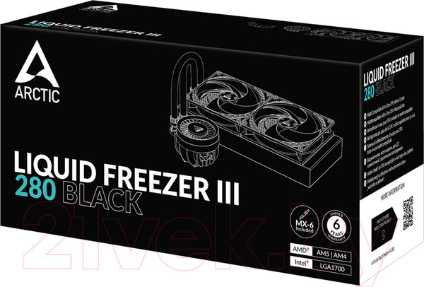 Изображение товара Кулер для процессора Arctic Cooling Liquid Freezer III 280 Black (ACFRE00135A)